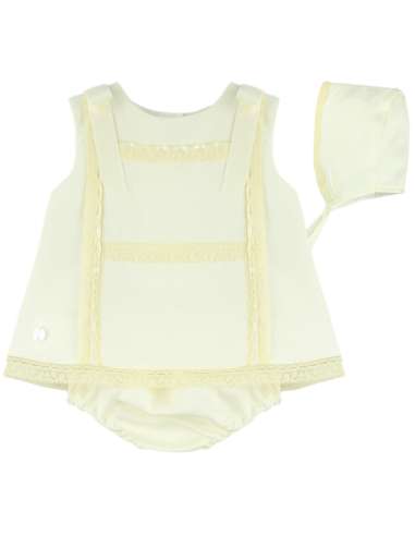 01BEI MANUELA BABY SET BEIG BRAND DULCE DE FRESA