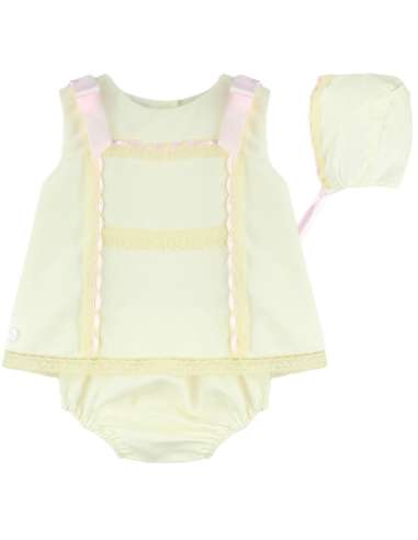 01BER DOLORES BABY SET PINK BRAND DULCE DE FRESA