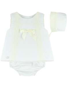 2BCO CANDELA BABY SET BOW CREAM BRAND DULCE DE FRESA