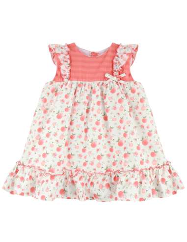 025548  Vestido Niña Manzana MARCA BABYFERR