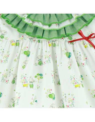 25566 Vestido Niña Elefante MARCA BABYFERR