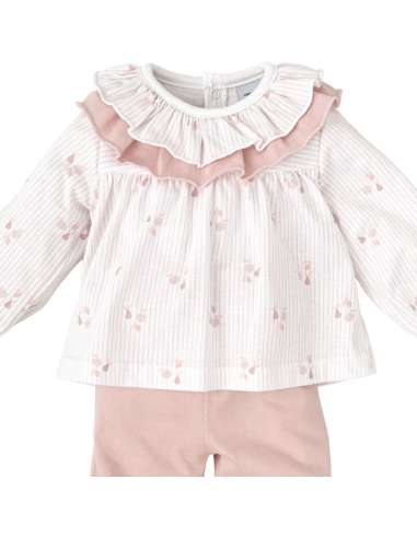 053217 CONJUNTO PARA BEBE. FANTASIA ROSA BABIDU