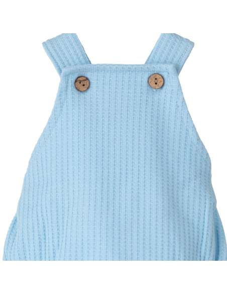 32406 Blue Plain Romper  Rodas Brand Calamaro