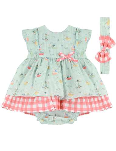 025113 BABY DRESS 3 PIECES BRAND BABYFERR