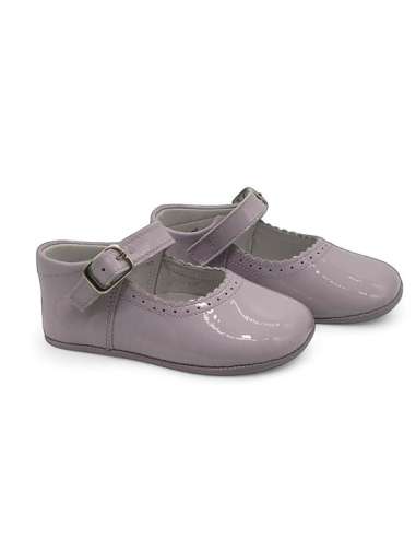 PRAM SHOES IN PATENT 712C LILAC