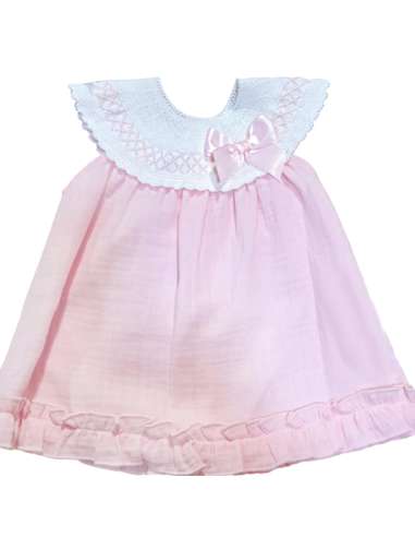 V7210 Vestido para bebe tela/punto Pelottas