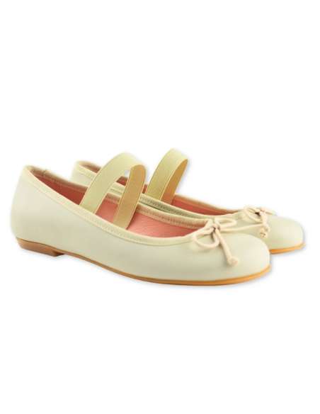 BAILLERINA WITH BOW & ELASTIC ANGELITOS 1580 BEIG