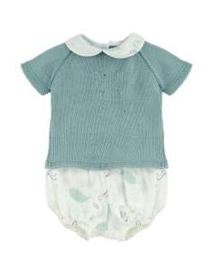 25181DF Vaiana Green Short Set BRAND DULCE DE FRESA