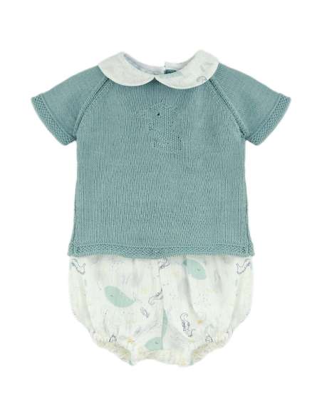 25181DF Vaiana Green Short Set BRAND DULCE DE FRESA