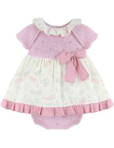 25182DF Vaiana Pink Dress with Pearl Body BRAND DULCE DE...