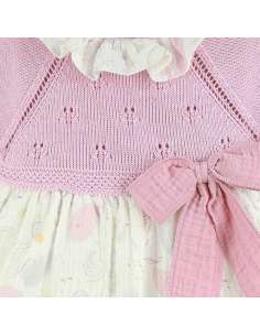 25182DF Vaiana Pink Dress with Pearl Body BRAND DULCE DE... 2