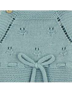 25183DF Perle Vaiana Romper with Teal Bow BRAND DULCE DE... 2