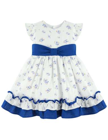 025537 GIRL DRESS WITH FLOWERS BRAND BABY FERR