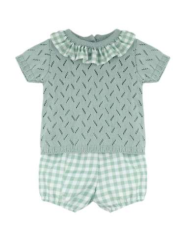 025168DF Athena Green Diaper Cover Set BRAND DULCE DE FRESA