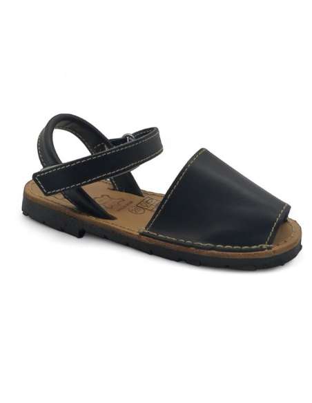 SPANISH AVARCAS IN LEATHER 3916 FLOSSY BLACK