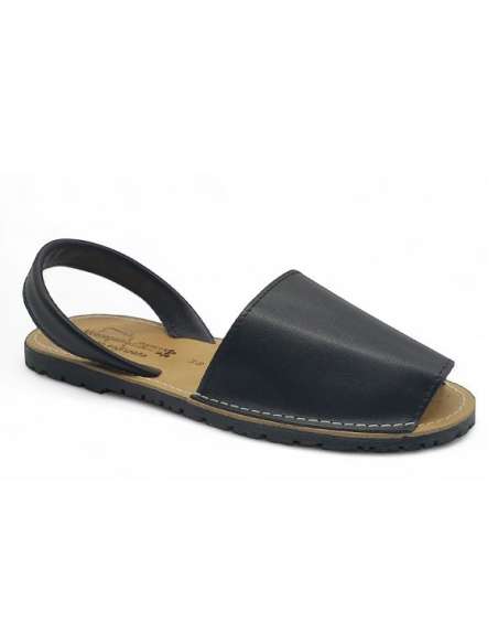 SPANISH AVARCAS IN LEATHER 550 BLACK