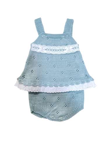 AB-740 GREEN BABY SET PERLE BRAND CAPRIBEBE
