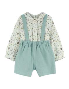 324259 Shirt And Overall  Set Brand Baby Ferr