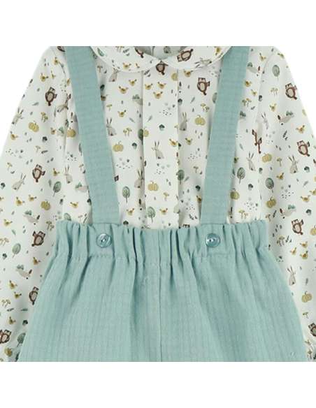 324259 Conjunto Peto Tirantes Y Camisa Marca  Baby Ferr