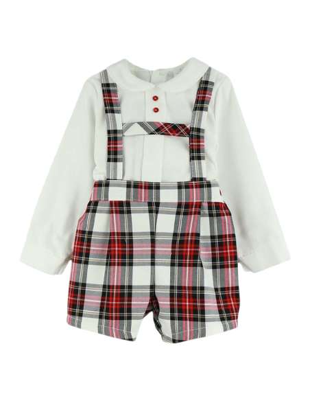 324355 Conjunto Peto Tirantes Y Camisa Marca  Baby Ferr