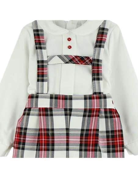 324355 Conjunto Peto Tirantes Y Camisa Marca  Baby Ferr