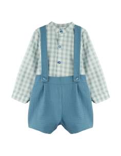 324359 Conjunto Peto Tirantes Y Camisa Marca  Baby Ferr