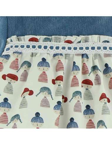 324411 BABY DRESS WITH BONNET BRAND Baby Ferr