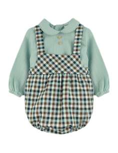 25352 Conjunto de mono a cuadros vichy 2