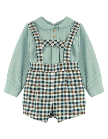 25372 Conjunto de niño a cuadros vichy
