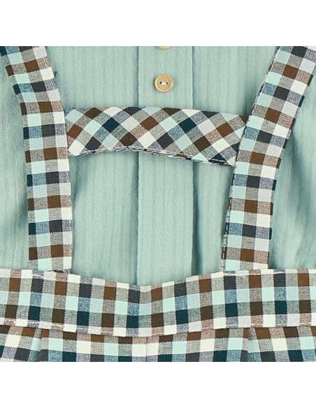 25372 Conjunto de niño a cuadros vichy