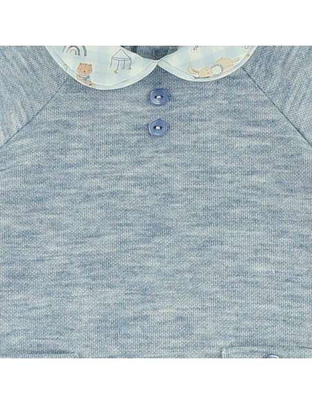 25390 ﻿Conjunto de niño con cubrepañal Animalitos..