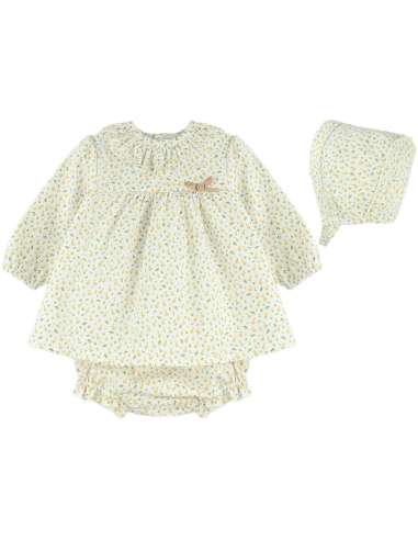 25405 ﻿Vestido y Cubrepañal con Capucha Patito...