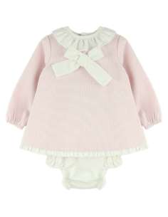 25417 ﻿Vestido y Cubrepañal with Bow BabyFerr 2