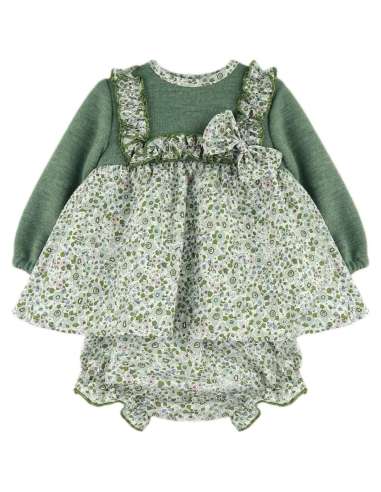 25429 ﻿Vestido y Cubrepañal Jardin BabyFerr