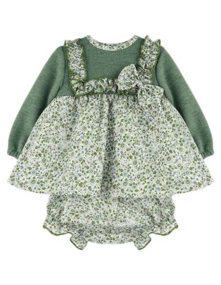 25429 ﻿Vestido y Cubrepañal Jardin BabyFerr