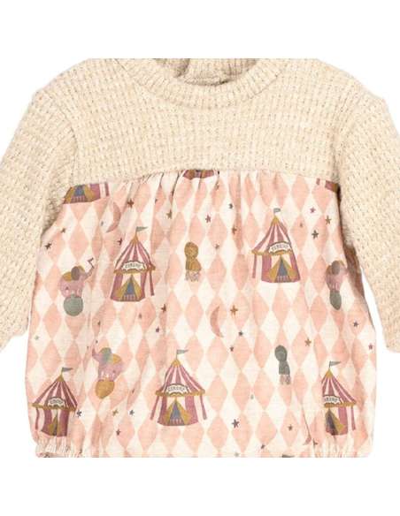 32504 Mistral Pink romper suit