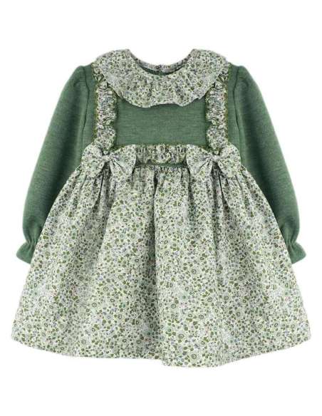 25657 ﻿Vestido grande verde Jardin BabyFerr