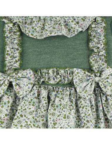 25657 ﻿Vestido grande verde Jardin BabyFerr