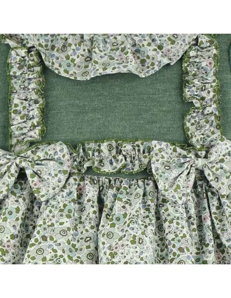 25657 ﻿Vestido grande verde Jardin BabyFerr