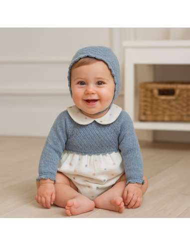029972DF Bombacho with bonnet Autumn Leaves Blue