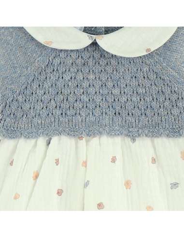 029972DF Bombacho with bonnet Autumn Leaves Blue