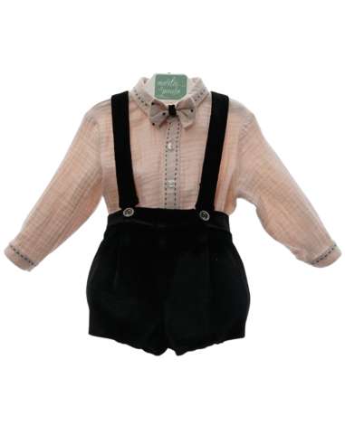 M1862 CONJUNTO CAMISA Y PANTALON CON TIRANTES