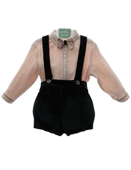 M1862 CONJUNTO CAMISA Y PANTALON CON TIRANTES