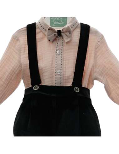 M1862 CONJUNTO CAMISA Y PANTALON CON TIRANTES