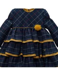 M5172 CHILDREN'S DRESS WITH CHECKED Ruffles 2
