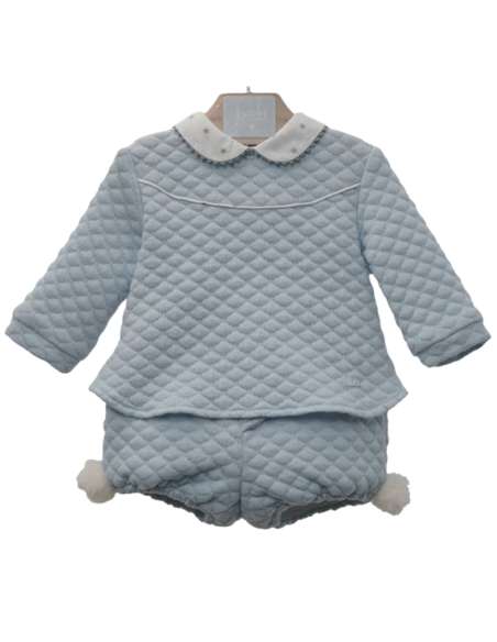 Y1017  SKY-BLUE CLOTHING WITH BORLAS CELESTE