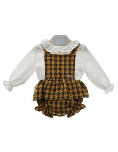 Y1806 RANITA AND CARAMEL SHIRT SET