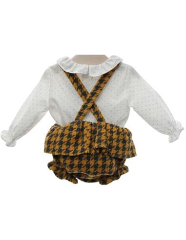 Y1806 CONJUNTO RANITA Y CAMISA CARAMELO