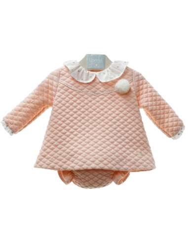 Y2047 DRESS WITH PINK POMPON PUSSY PANT