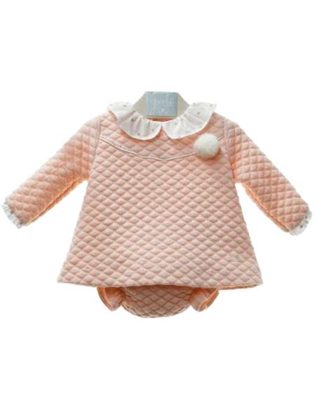 Y2047 DRESS WITH PINK POMPON PUSSY PANT